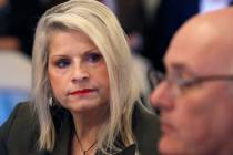 FILE - In this Wednesday, Jan. 28, 2015, file photo, Sen. Linda Collins-Smith, R-Pocahontas, li ...