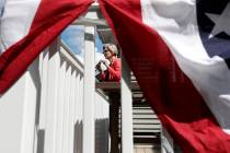 Democratic presidential candidate Sen. Elizabeth Warren, D-Mass., speaks at a campaign house pa ...