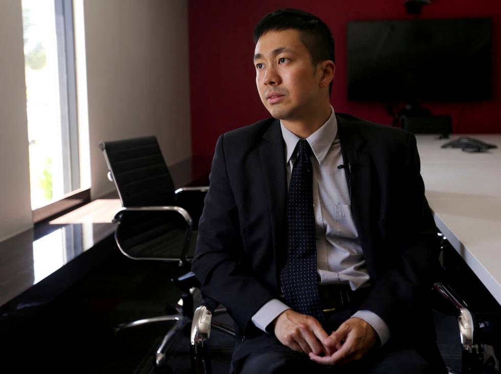Attorney Ron Sung speaks to the Review-Journal at Nevada Legal Services in Las Vegas, Tuesday, ...