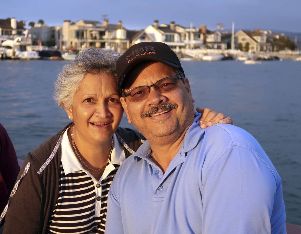 This undated photo provided by Louana D'Cunha shows Paola and Russell French. Their son, Kennet ...