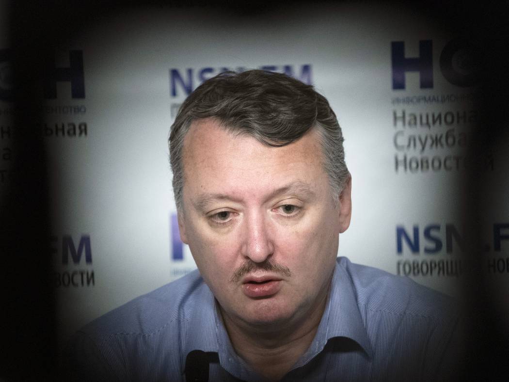 FILE In this file photo taken on Tuesday, Nov. 13, 2018, Igor Girkin, also know as Igor Strelko ...