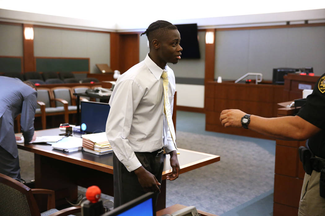 Weslie Martin is escorted out of the courtroom following his hearing at the Regional Justice Ce ...