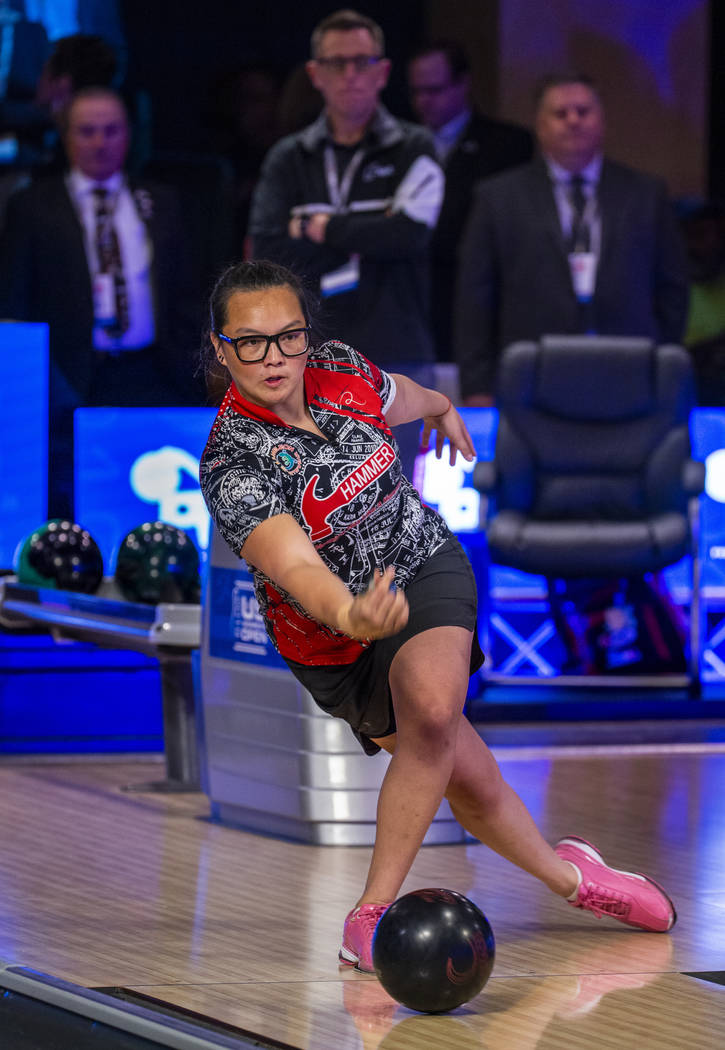 Tanya Roumimper warms up for her finals match versus Danielle McEwan during the U.S. Women's Op ...