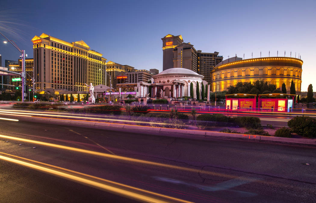 Caesars Palace on the Strip on Sunday, June 23, 2019, in Las Vegas. (L.E. Baskow/Las Vegas Rev ...