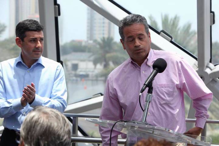 Tampa Bay Rays Principal Owner Stuart Sternberg reacts while answering questions at a press con ...