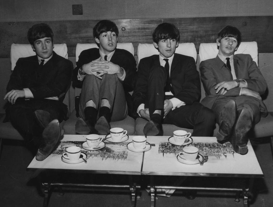 The Liverpool beat group The Beatles, with John Lennon, Paul McCartney, George Harrison and Rin ...