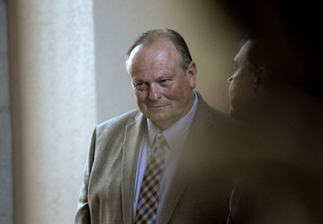 Dog trainer Ricky Allen Davis leaves the courtroom after his hearing at Regional Justice Cente ...