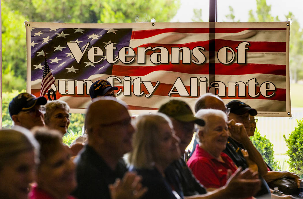 The Veterans Club of Sun City Aliante and the city of North Las Vegas honors James "Jim&qu ...