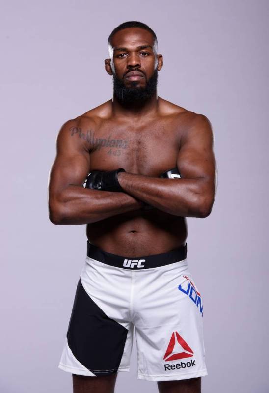 Jon Jones poses for a portrait during the UFC Unstoppable photo shoot on March 3, 2016 in Las V ...