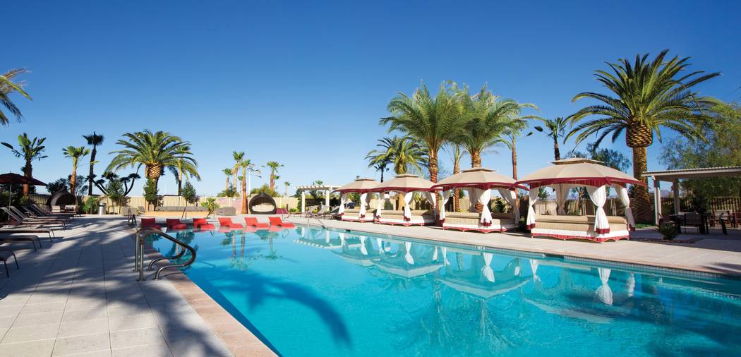 One Las Vegas features a 24-hour oasis-inspired pool with daybeds, cabanas and spacious spa. (O ...