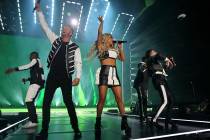 Pentatonix performs live onstage at The Forum on Thursday, May 16, 2019, in Inglewood, Calif. ( ...