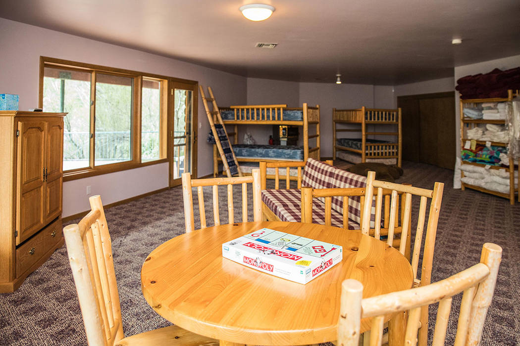 The basement has bunk beds and an entertainment area. (Tonya Harvey Real Estate Millions)