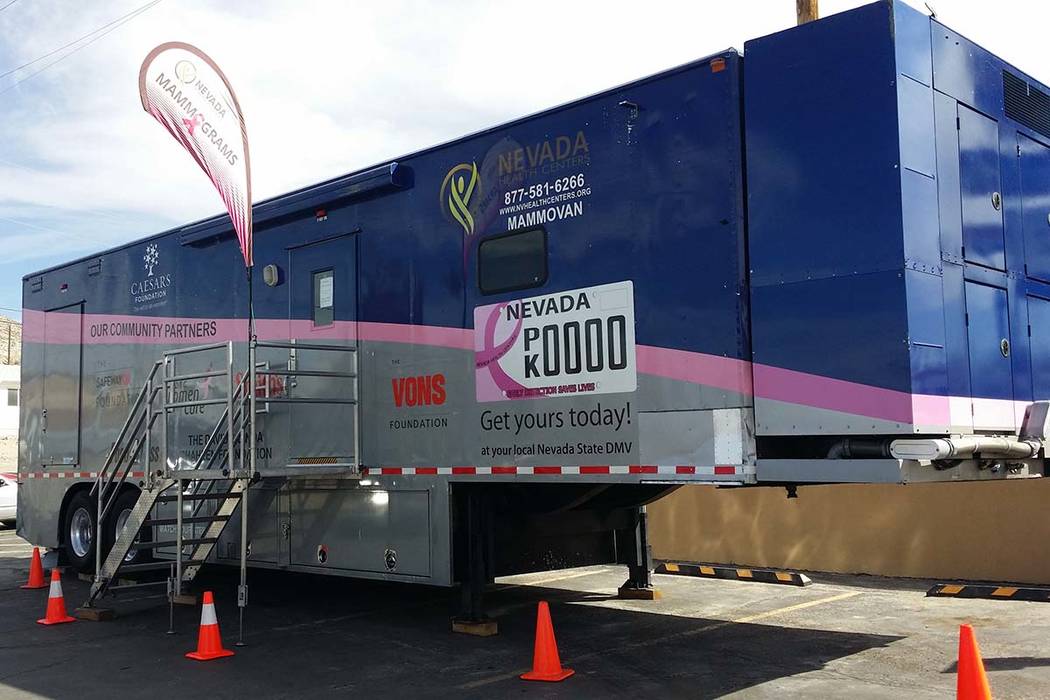 Nevada Health Centers' mammovan (David Jacobs/Tonopah Times-Bonanza & Goldfield News)