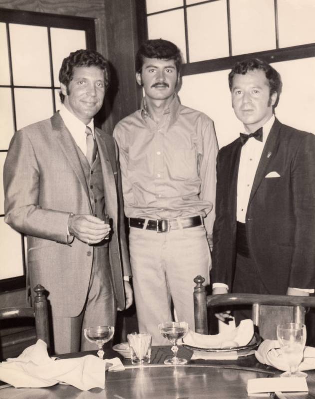 Tom Jones, left, at the Las Vegas Hilton. (Westgate)