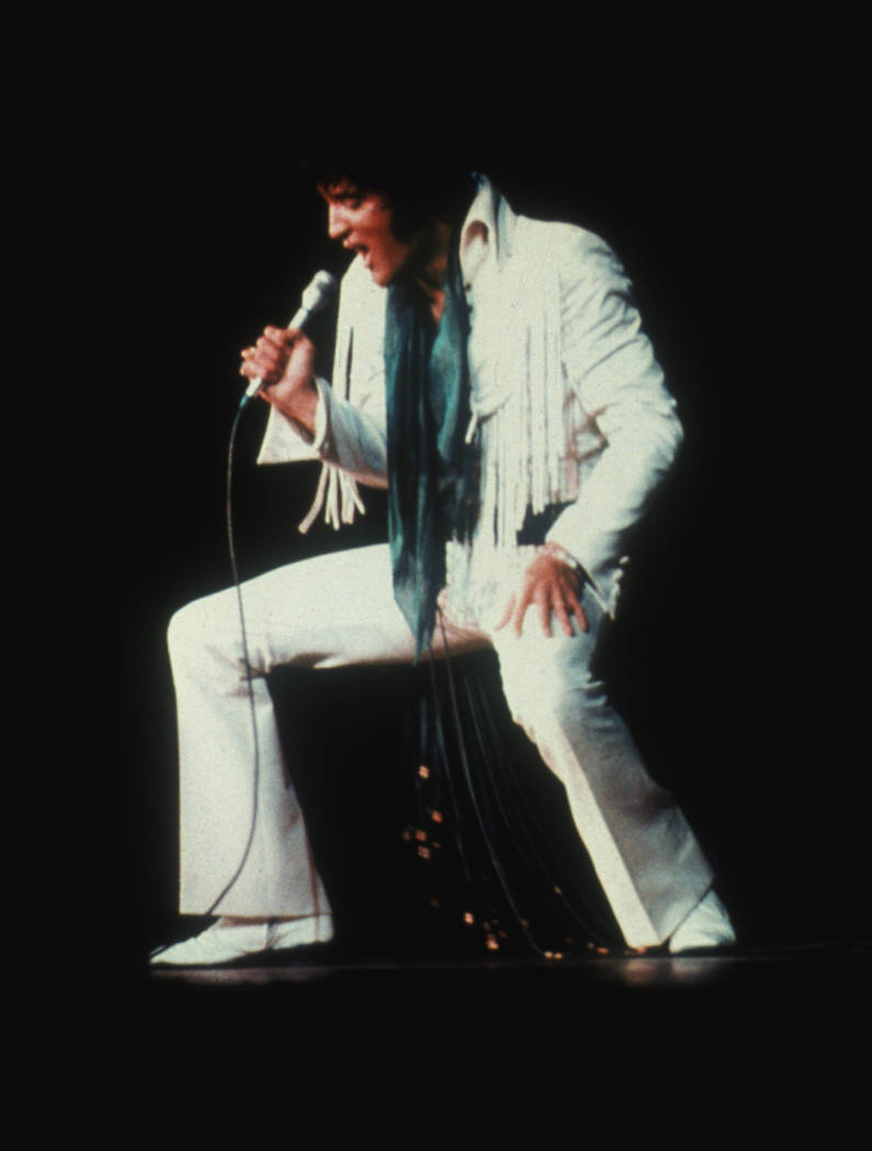 Elvis Presley in "Elvis: That's The Way It Is," filmed at the International. (Las Veg ...