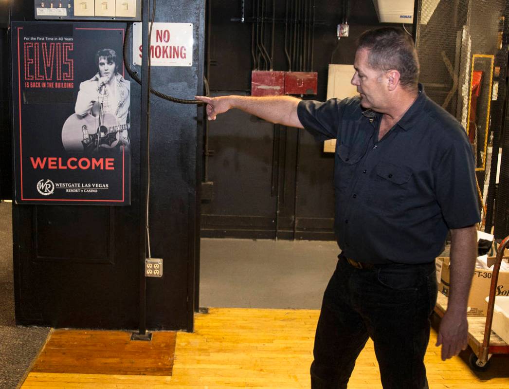 Craig Hayes, crew chief and head carpenter at the International Theater, discusses Elvis Presle ...