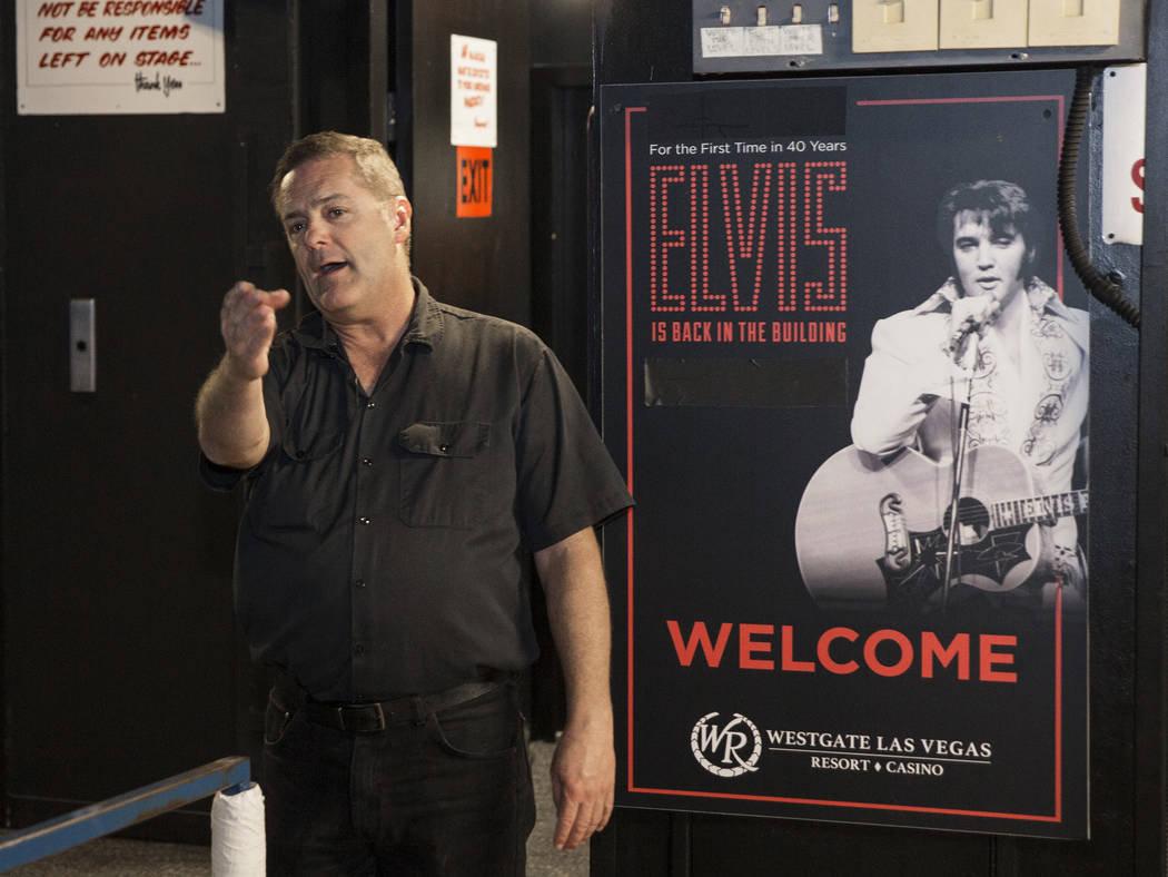 Craig Hayes, crew chief and head carpenter at the International Theater, discusses Elvis Presle ...