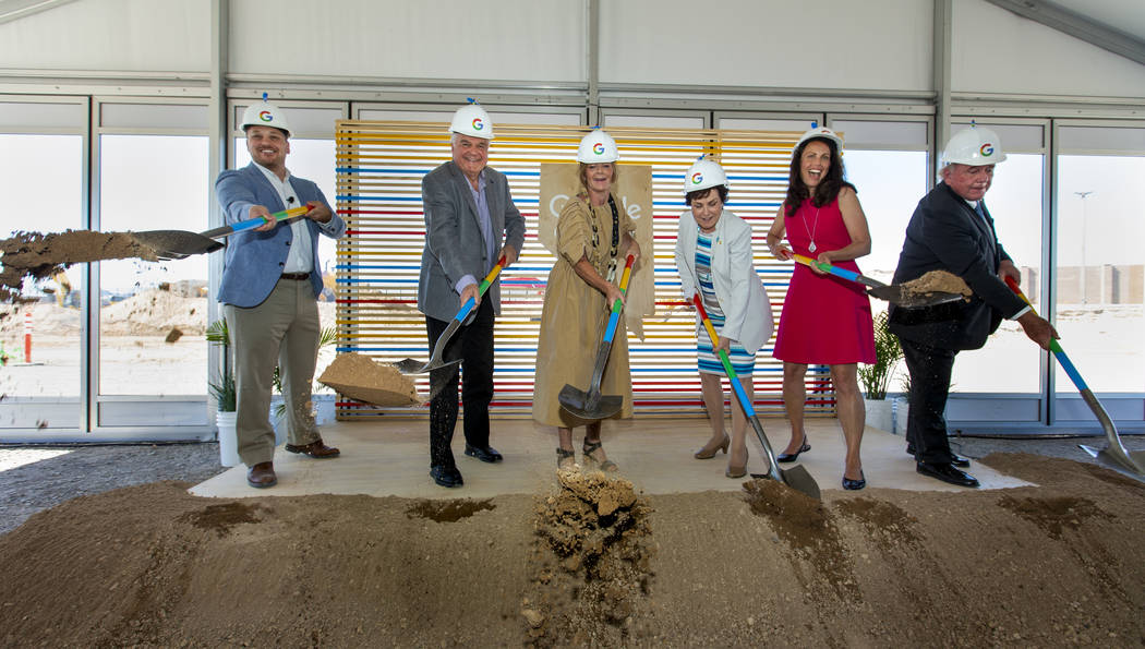 Andrew Silvestri, Google head of data center public policy & community development; Gov. Steve ...