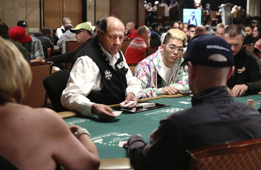 Blair Fedder, 70, who has been dealing at the World Series of Poker Tournament (WSOP) for the l ...