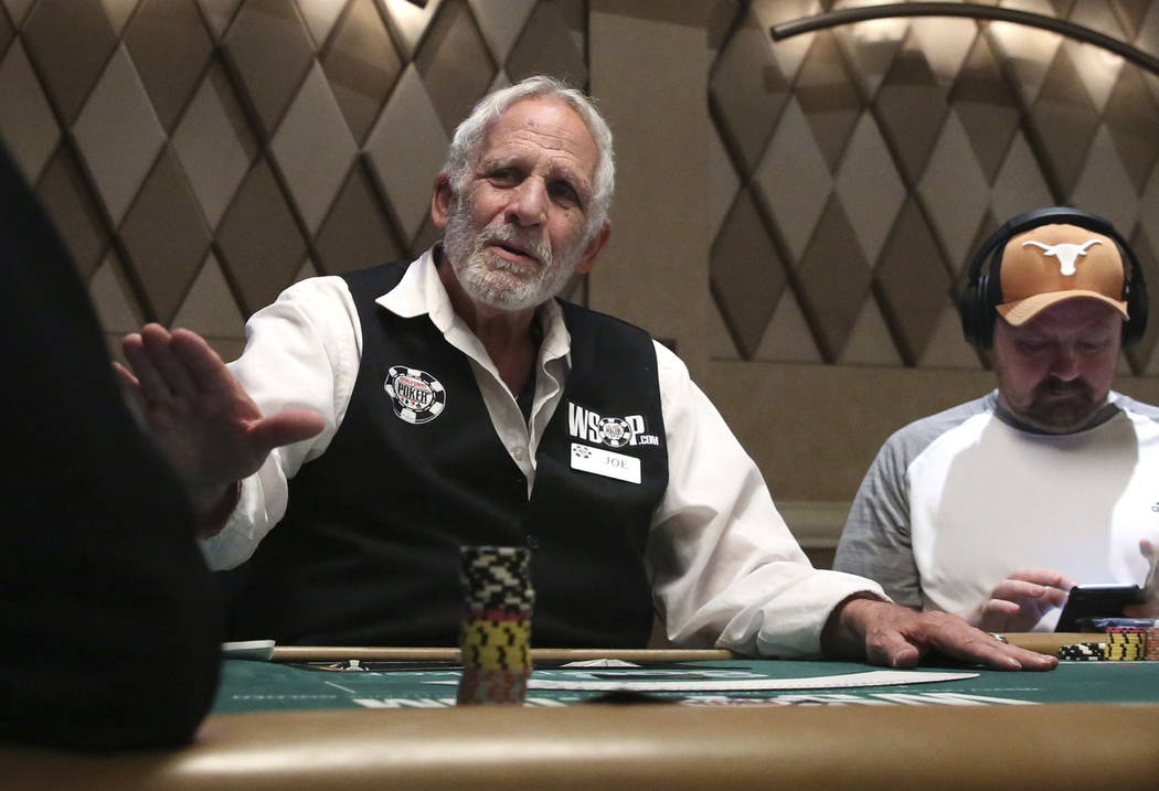 Joe Esposito, who has been dealing at the World Series of Poker Tournament (WSOP) for the last ...