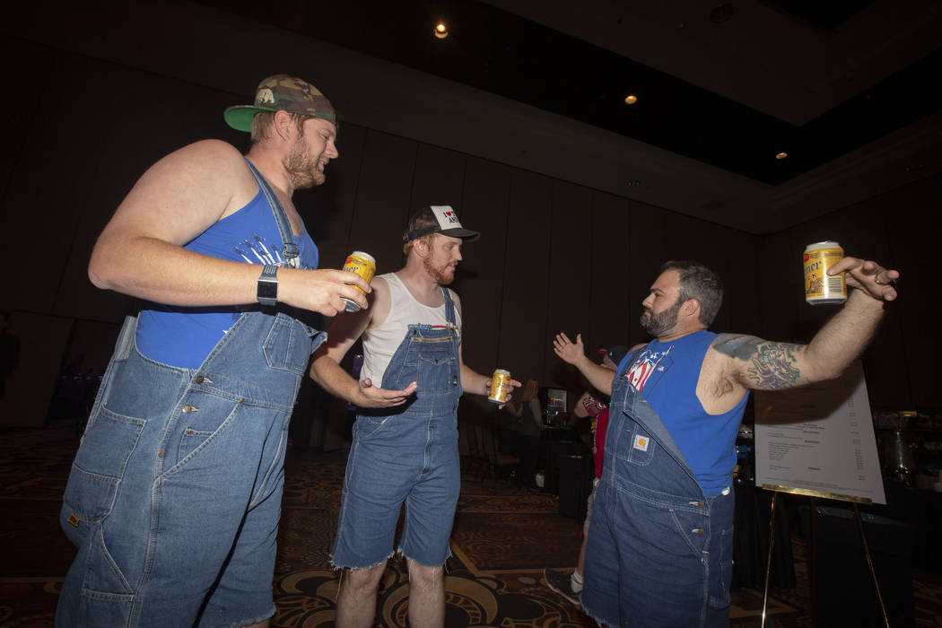 Johnathan Reynolds, left, from San Fransisco, Bob Reynolds, from Santa Cruz, and Donnie Reynold ...