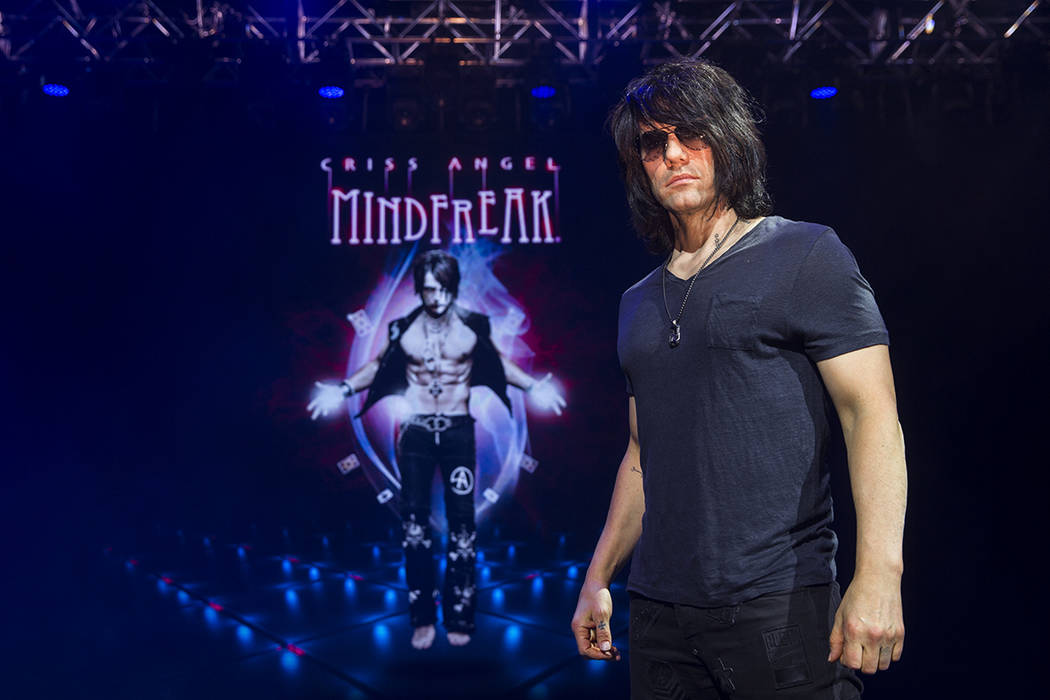 Illusionist Criss Angel at the site of his new theater at Planet Hollywood Resort on Thursday, ...