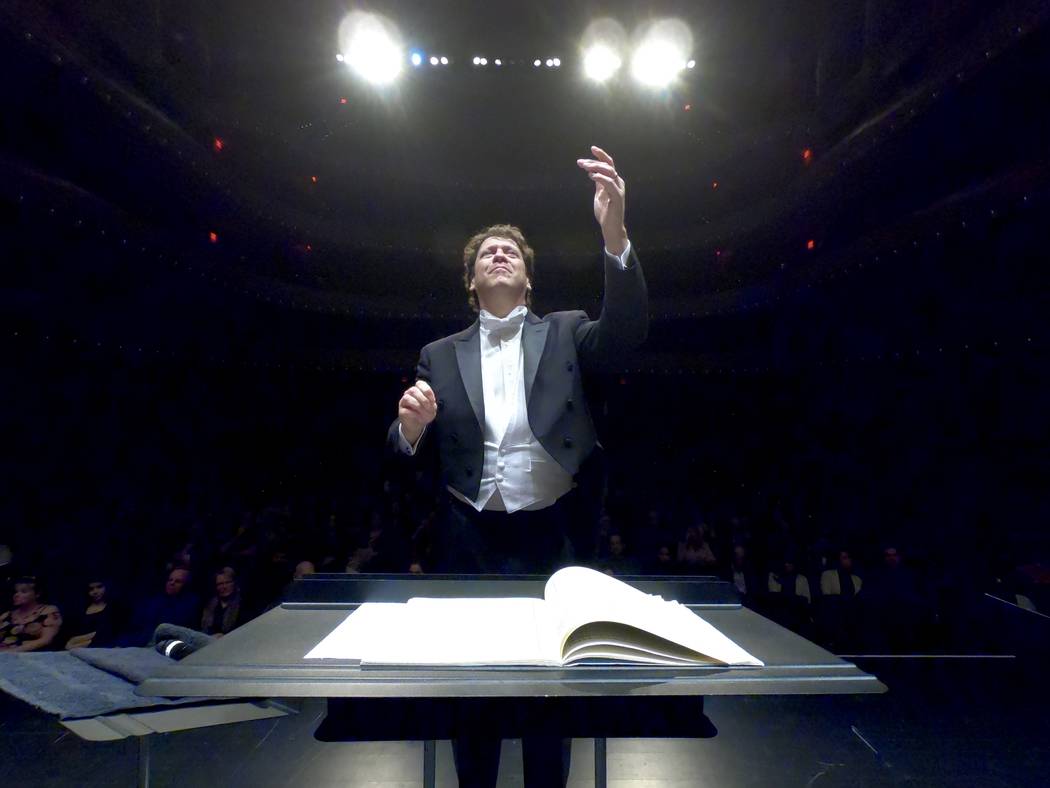 Music director Donato Cabrera leads the Las Vegas Philharmonic in a February concert at The Smi ...