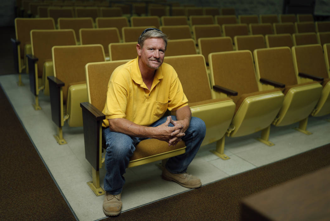 In this June 27, 2019, photo, City Councilman Tim Terral poses in the council chambers in Needl ...