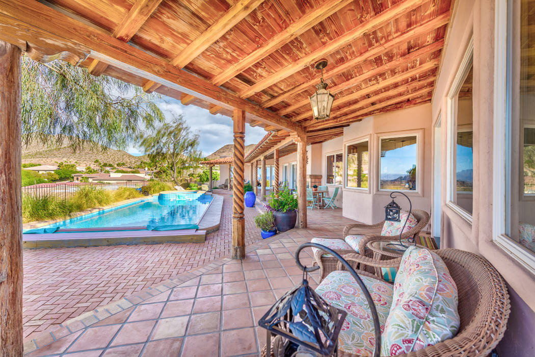 The large backyard has a pool and spa. (Desert Sun Realty)