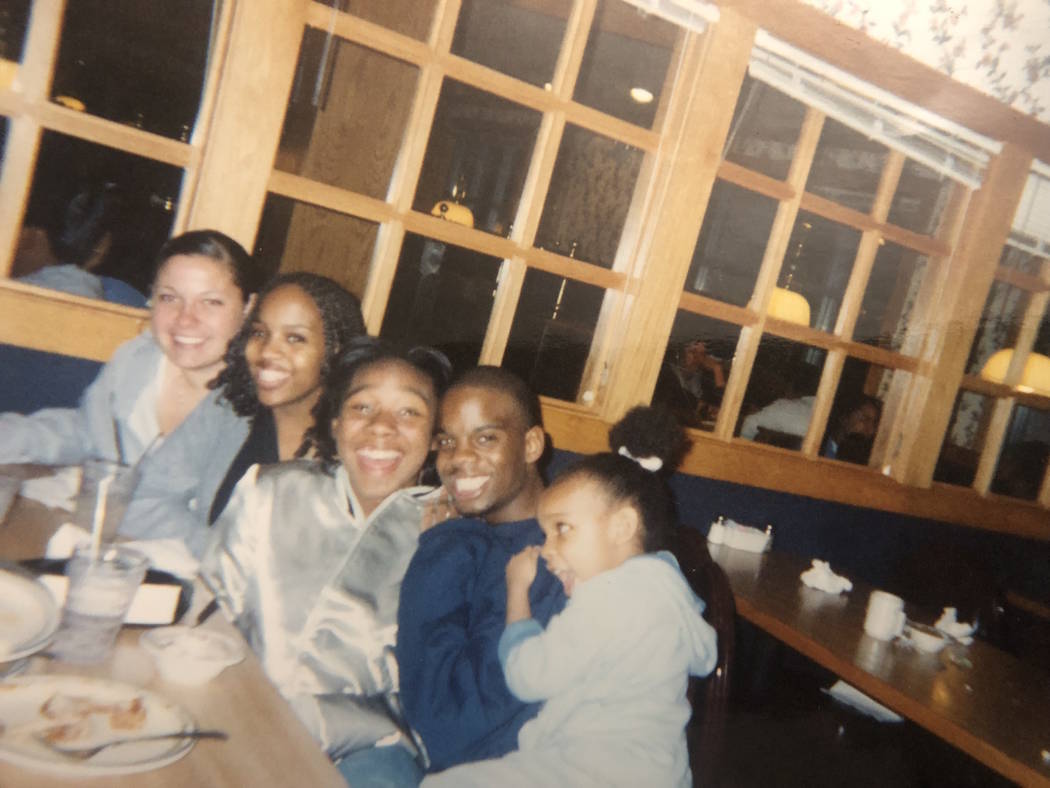 Antwan Williams, second from the right, poses in an undated photo. Williams, 34, was found dead ...