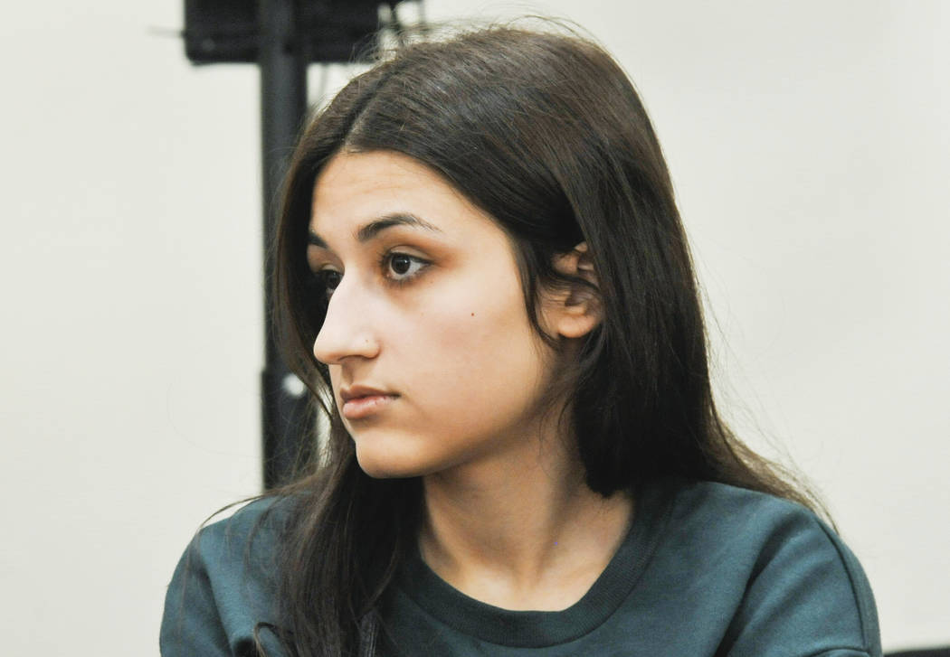 In this photo taken on Wednesday, June 26, 2019, Maria Khachaturyan attends hearings in a court ...