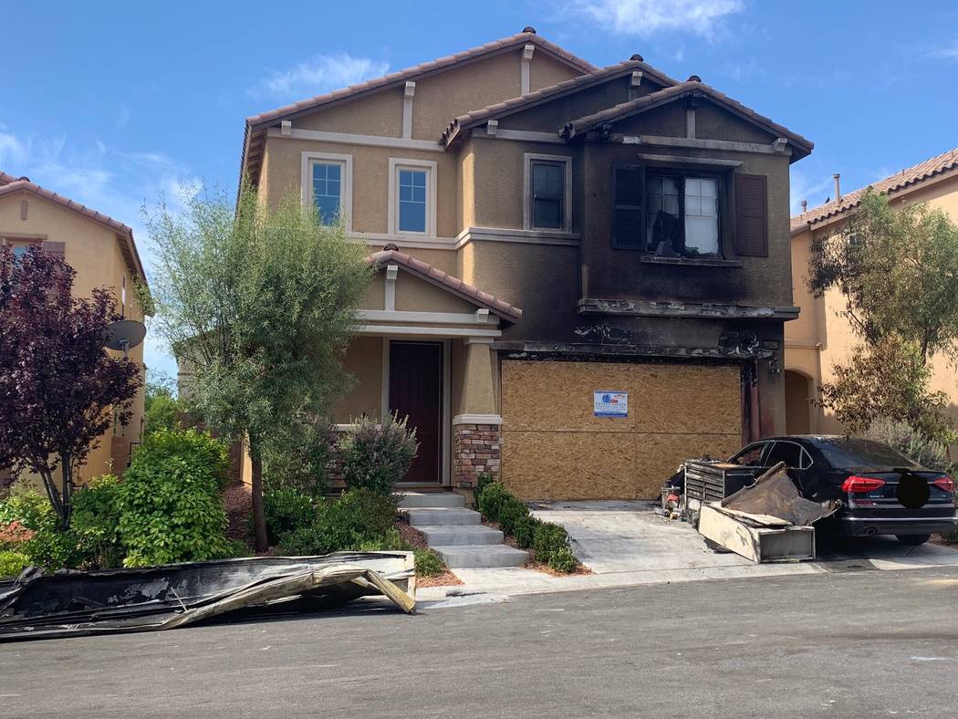 Four residents of a house on the northwest edge of the valley were all displaced after a fire c ...