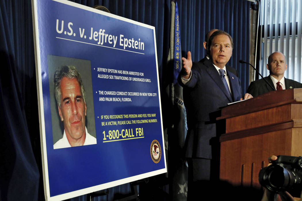 U.S. Attorney for the Southern District of New York Geoffrey Berman speaks during a news confer ...