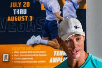 Vegas Rollers coach Tim Blenkiron talks tennis and the upcoming season at The Orleans on Wednes ...