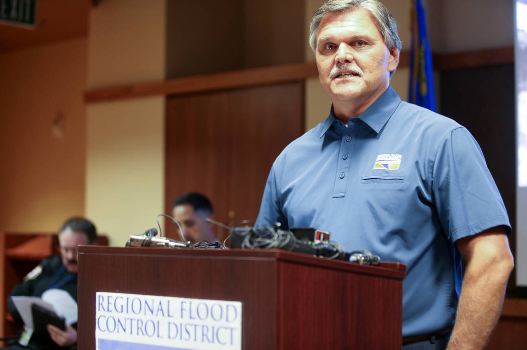 Clark County Regional Flood Control District General Manager and Chief Engineer Steve Parrish d ...