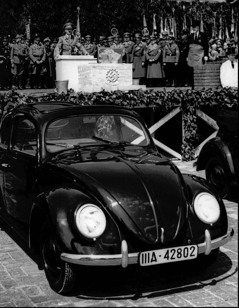 FILE - In this May 26, 1938 file photo, German Nazi leader Adolf Hitler speaks at the opening c ...