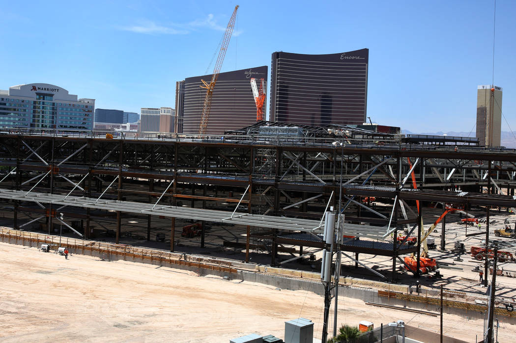 The Las Vegas Convention Center expansion photographed on Tuesday, July 9, 2019, in Las Vegas. ...