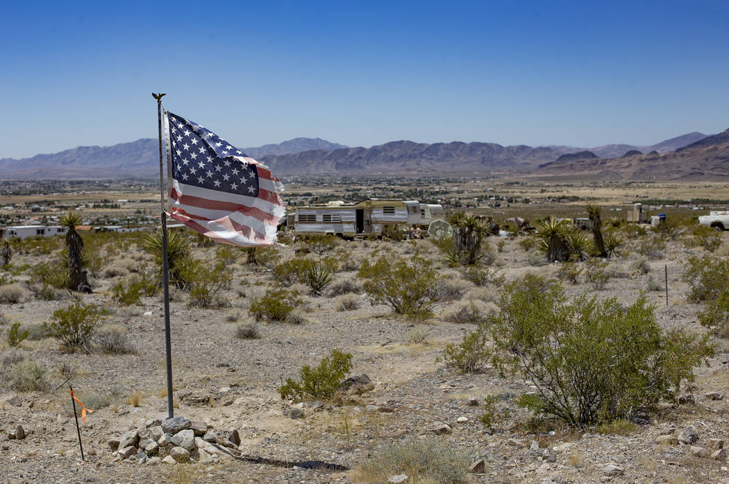 The property where Troy Ray died as a result of the July 4 earthquake while working on his Jeep ...