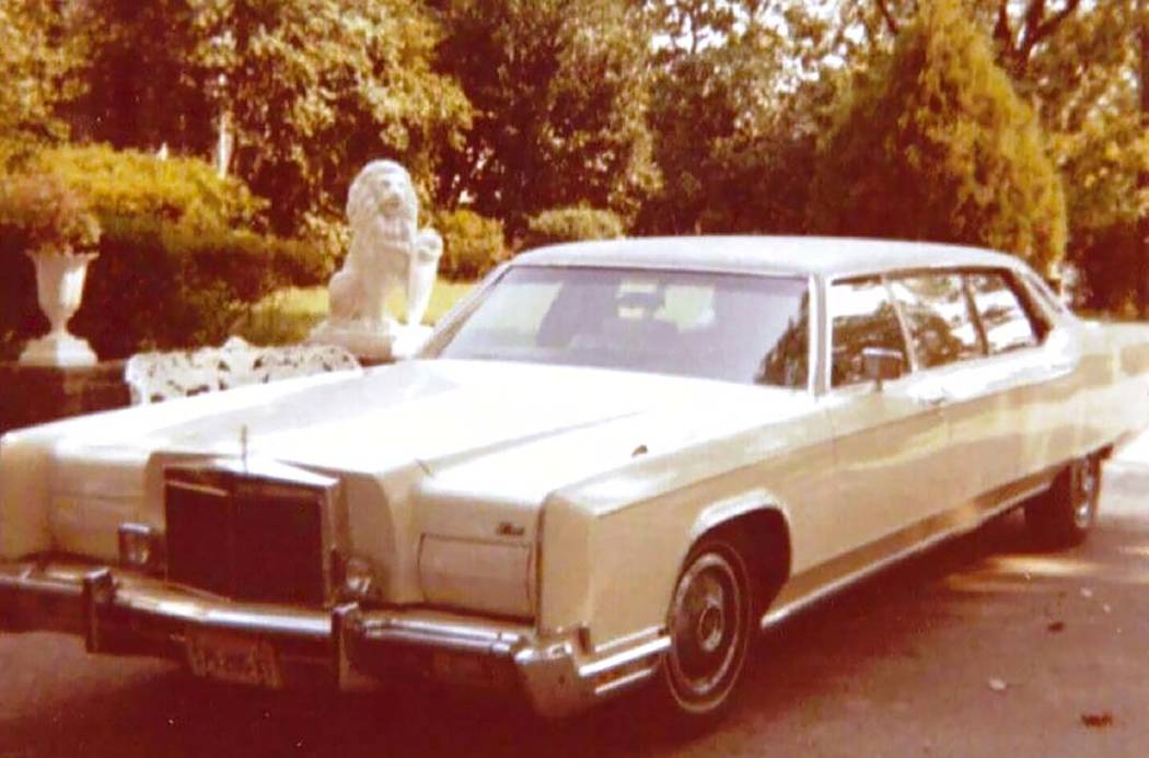 This photo provided by GWS Auctions shows a personal stretch limousine that belonged to Elvis P ...