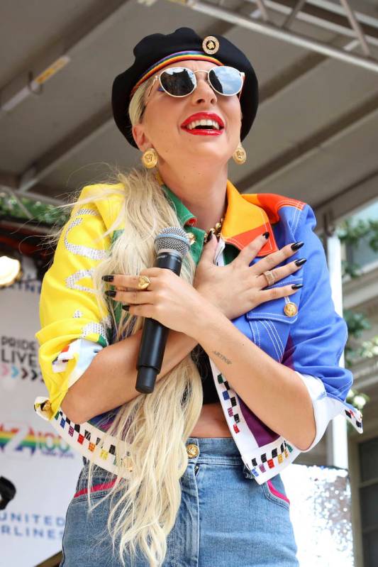 Lady Gaga participates in the second annual Stonewall Day honoring the 50th anniversary of the ...