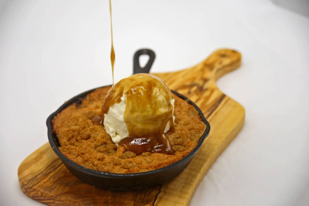 Hot peach cobbler (Station Casinos)