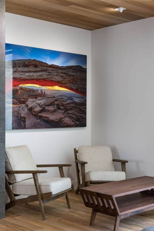 The artwork in the phones are Peter Lik photos. (Jewel Homes)
