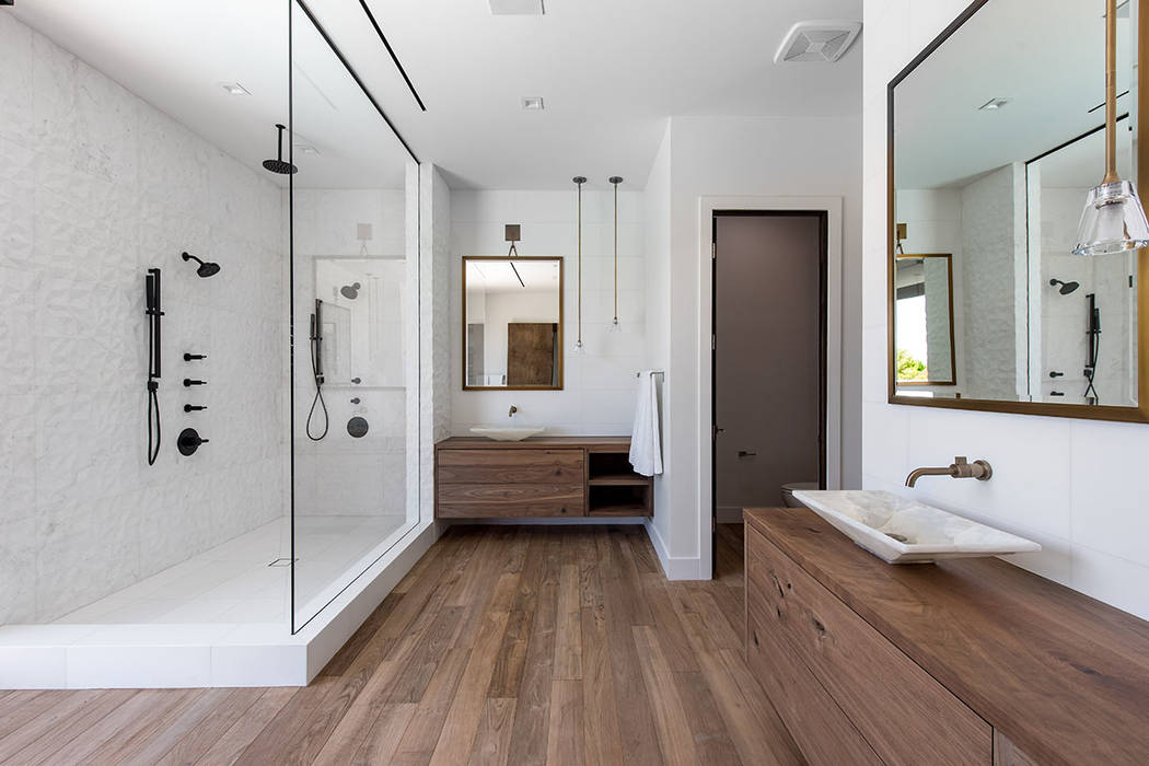 The master bath has a Zen quality. (Jewel Homes)