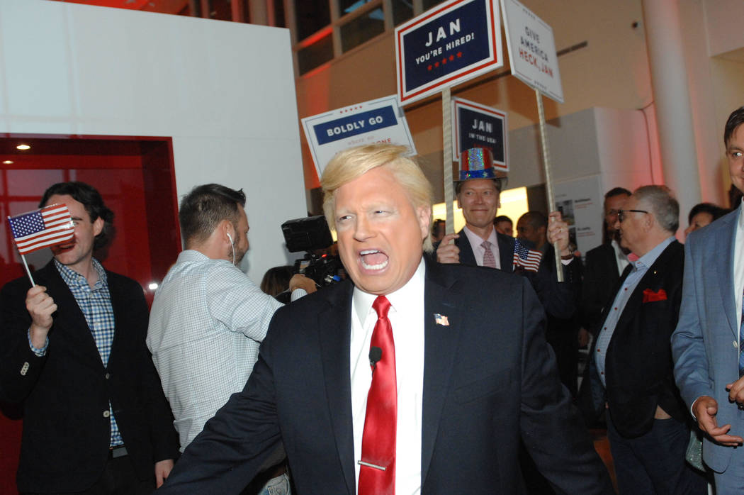John DiDomenico, shown as Donald Trump at a private party. (Courtesy photo))