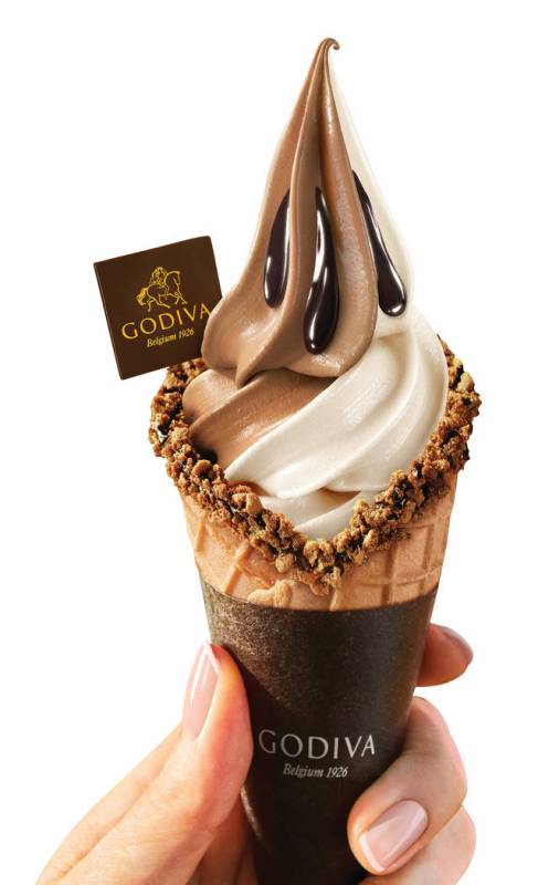 Godiva soft-serve ice cream