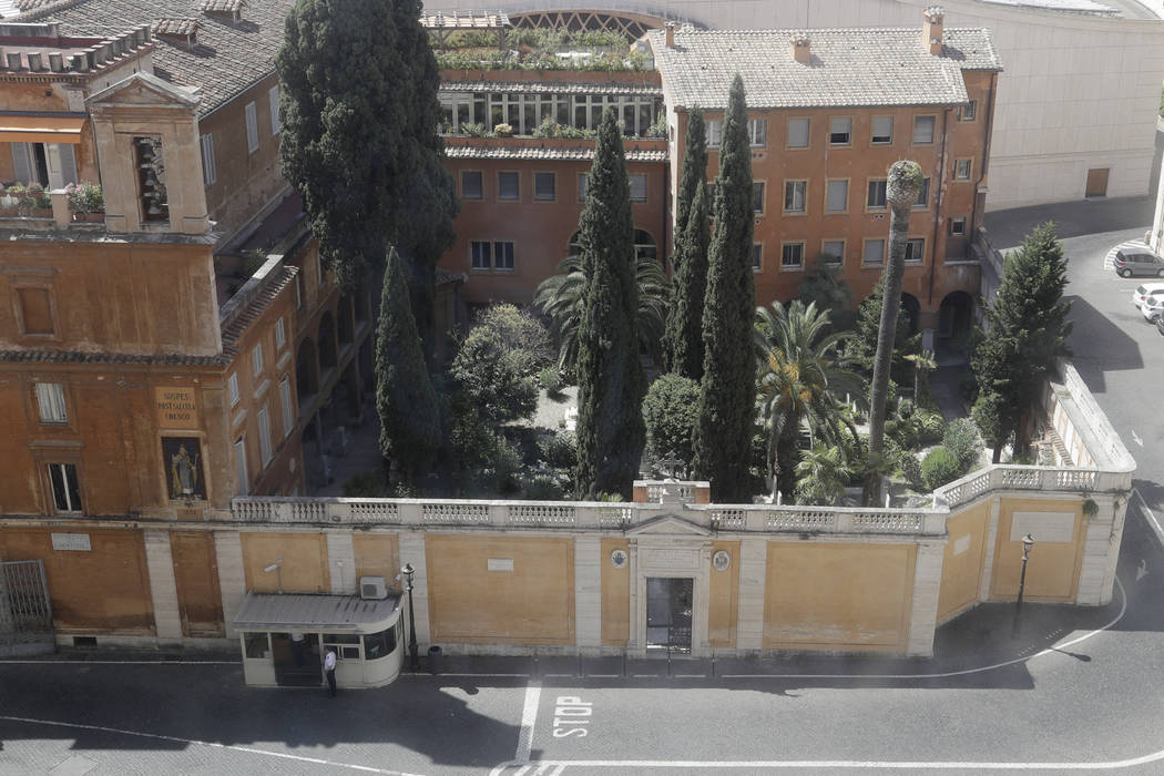 FILE - This Wednesday, July 10, 2019 file photo shows the view of the Teutonic Cemetery inside ...