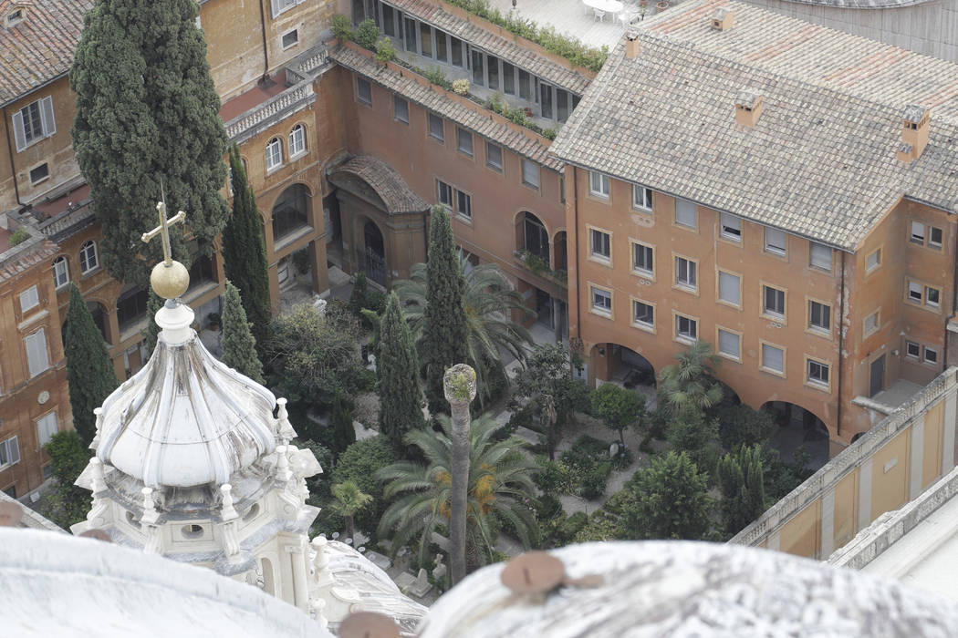 This picture taken on Wednesday, July 10, 2019 shows the view of the Teutonic Cemetery inside t ...