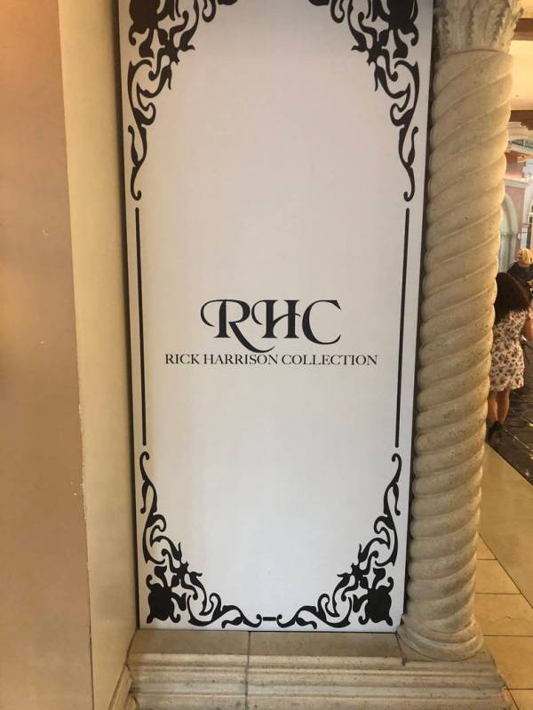 A look at the under-construction Rick's Collection at the Grand Canal Shoppes at the Venetian, ...