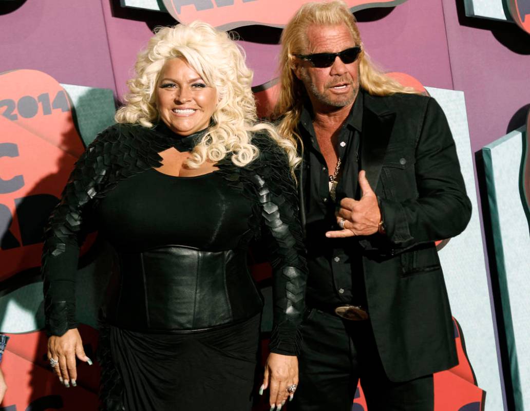 Beth Chapman, left, and Duane Chapman arrive at the CMT Music Awards at Bridgestone Arena, in N ...