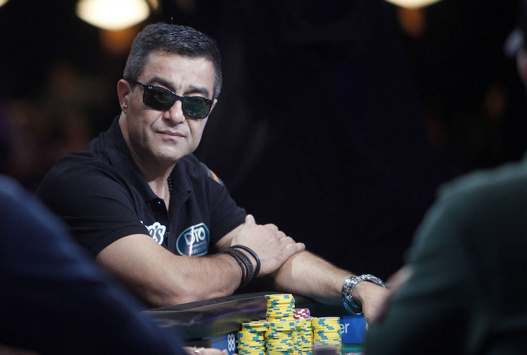 Hossein Ensan at the main event final table during the World Series of Poker at the Rio hotel- ...